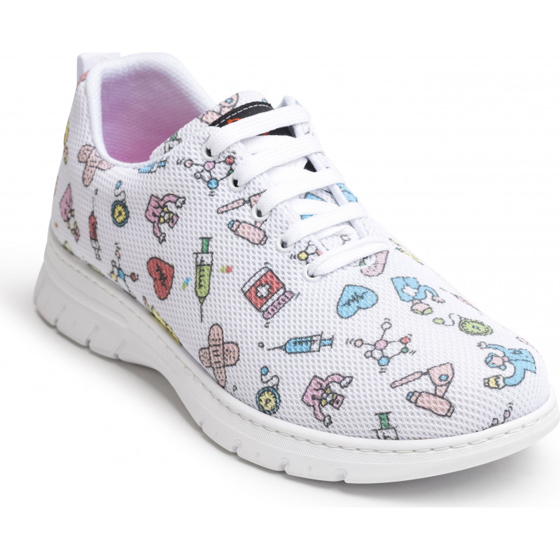 Chaussure type tennis pour personnels médicaux, infirmiers, infirmières