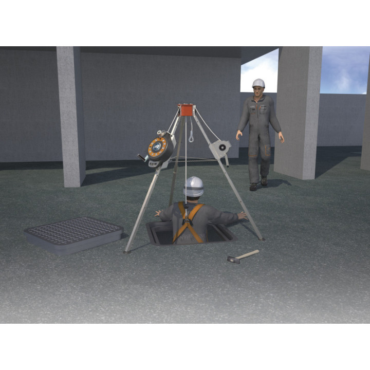 Treuil manuel 30 m 250 kg DELTA PLUS pour levage pro