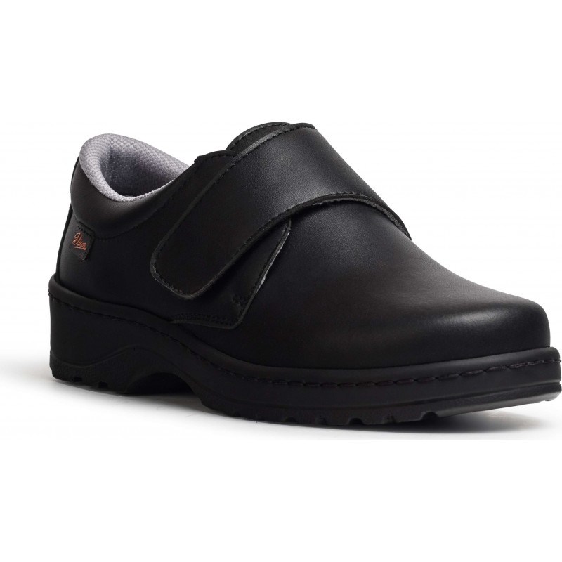 Chaussure de travail en cuir avec fermeture velcro