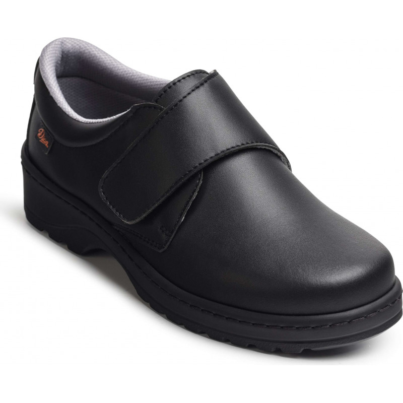 Chaussure de travail en cuir avec fermeture velcro