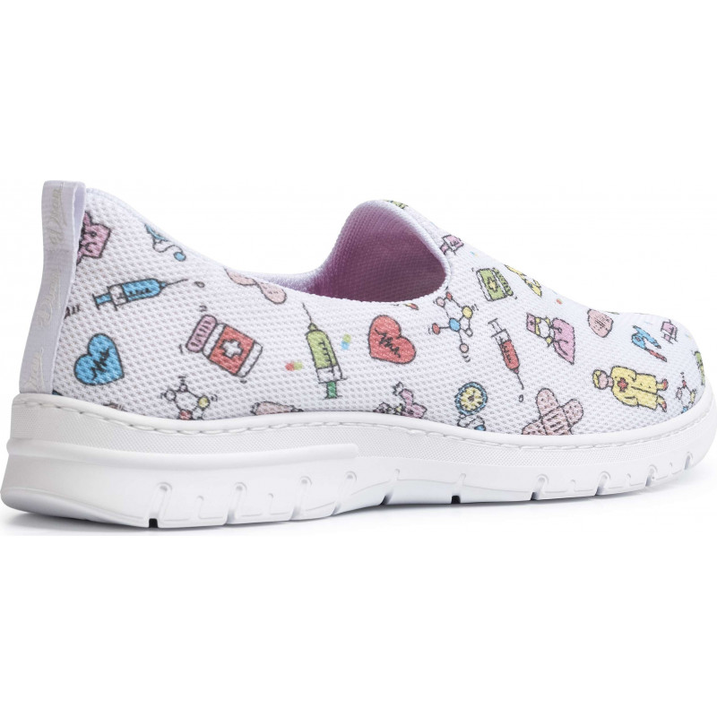 Mocassin médical infirmière infirmier léger souple confortable respirant