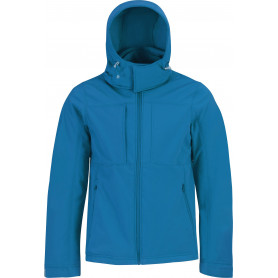 Veste capuche homme softshell B&C