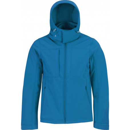 Veste capuche homme softshell B&C