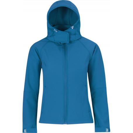 Veste capuche femme softshell b&c