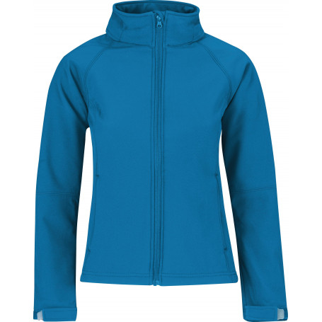 Veste capuche femme softshell b&c