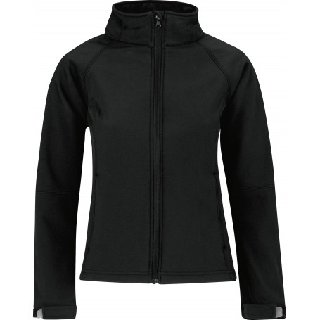 Veste capuche femme softshell b&c