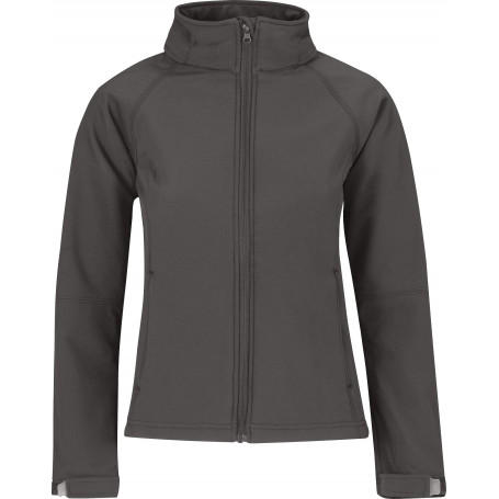 Veste capuche femme softshell b&c