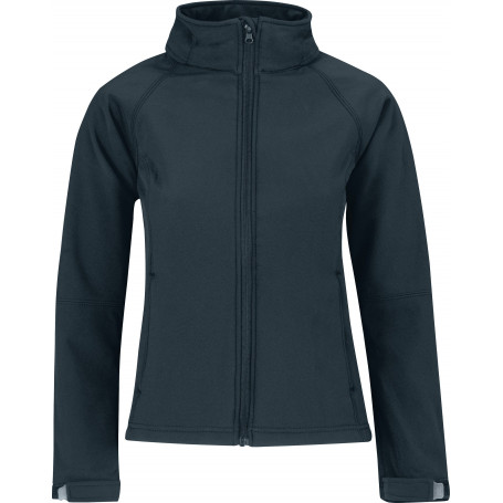 Veste capuche femme softshell b&c