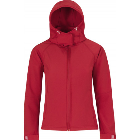 Veste capuche femme softshell b&c