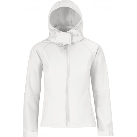 Veste capuche femme softshell b&c