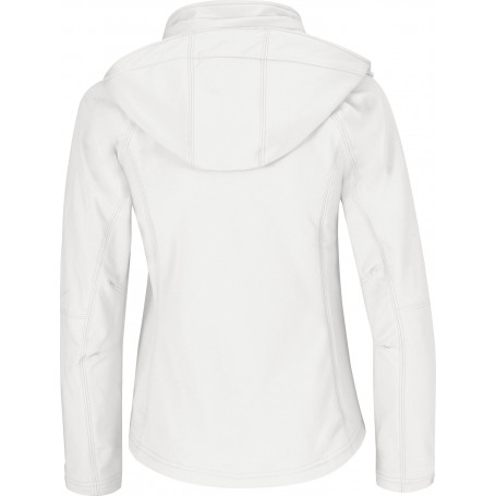 Veste capuche femme softshell b&c