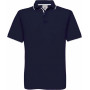 Polo homme manches courtes avec lisere safran sport b&c