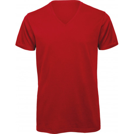 T-shirt Organic col V Homme