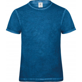 T-shirt homme tendance en Single Jersey teinté à froid