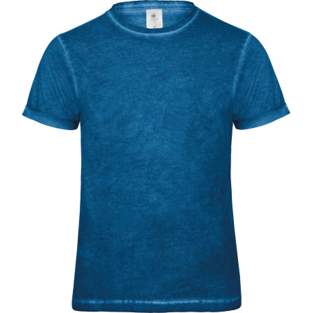 T-shirt homme tendance en Single Jersey teinté à froid