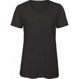 T-shirt Triblend col V Femme