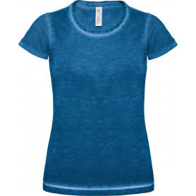 T-shirt femme tendance en Single Jersey teinté à froid