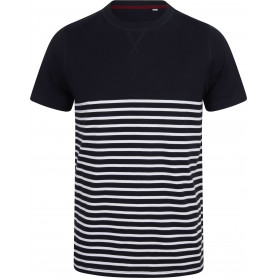 T-shirt breton à manches courtes