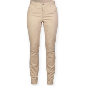 Pantalon chino stretch femme