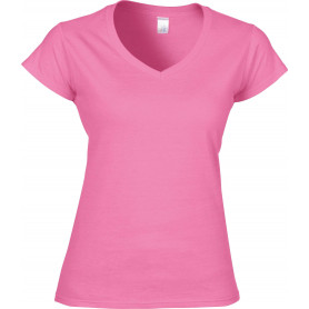 T-shirt femme col v gildan