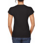 T-shirt femme col v gildan