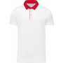 Polo jersey bicolore homme