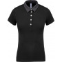 Polo jersey bicolore femme