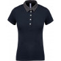 Polo jersey bicolore femme