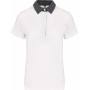 Polo jersey bicolore femme