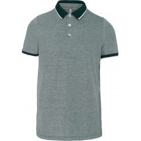 Polo mélange bicolore homme