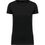 T-shirt Supima col rond manches courtes femme