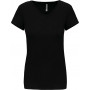 T-shirt col v manches courtes femme