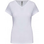 T-shirt col v manches courtes femme