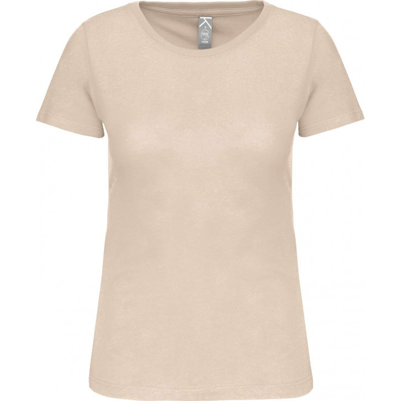 T-shirt bio col rond femme