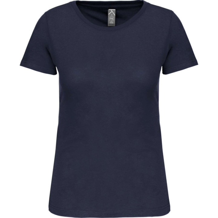 T-shirt bio col rond femme