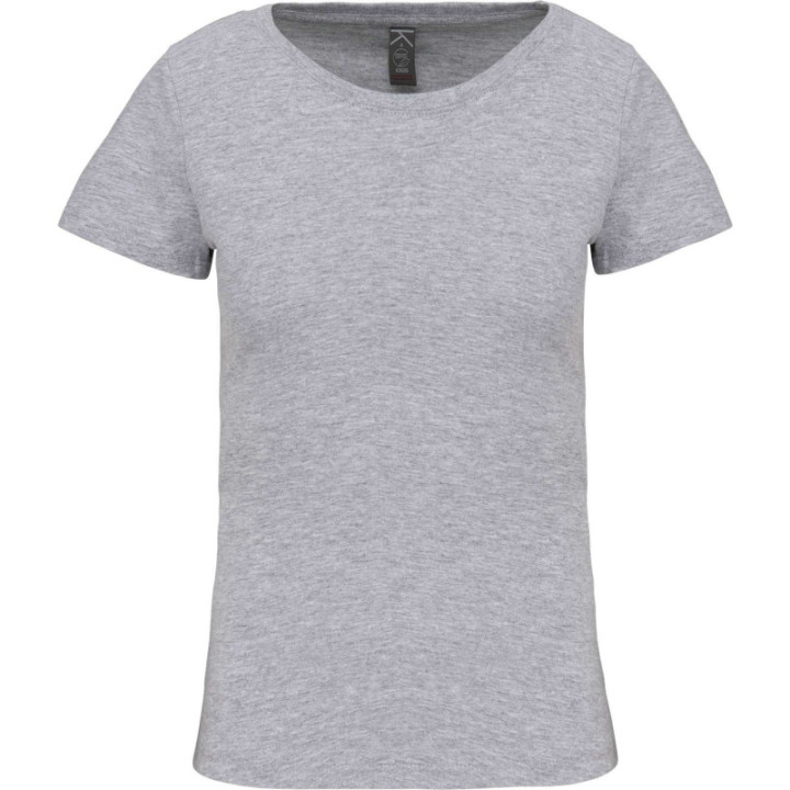 T-shirt bio col rond femme