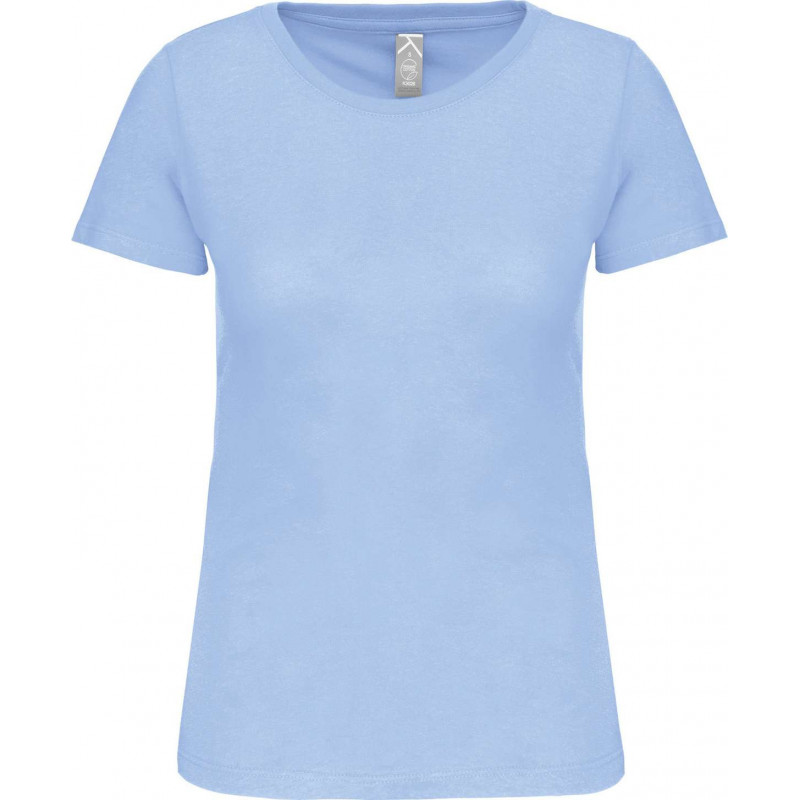 T-shirt bio col rond femme