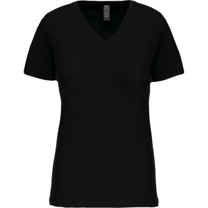 T-shirt bio col v femme