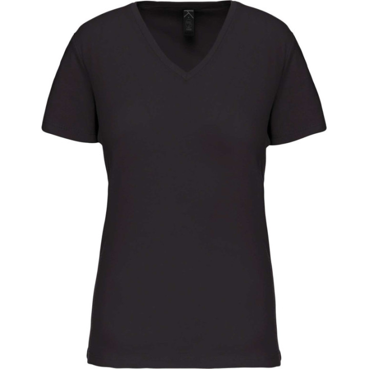 T-shirt bio col v femme