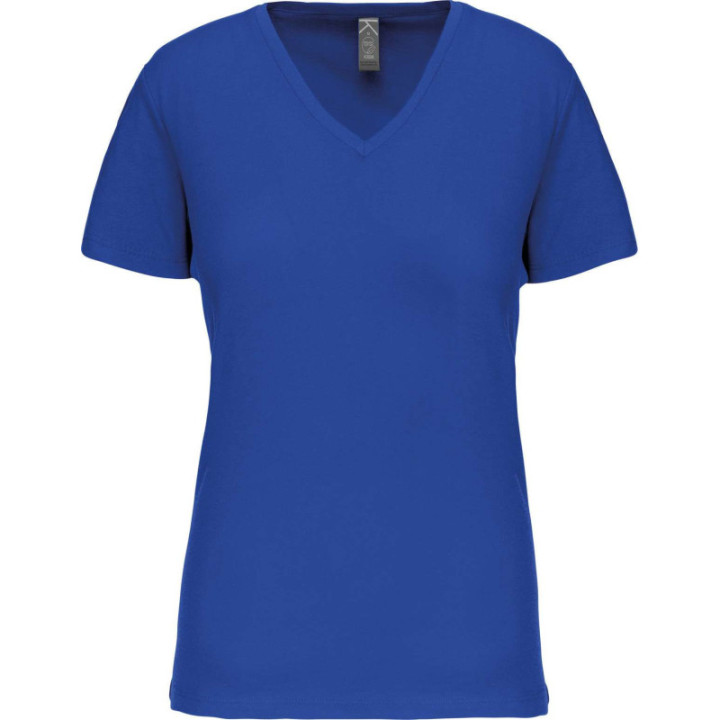 T-shirt bio col v femme