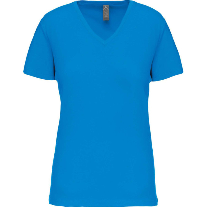 T-shirt bio col v femme