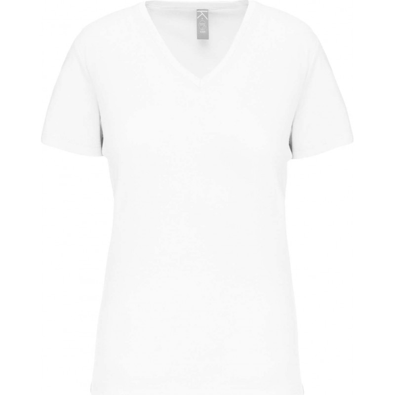 T-shirt bio col v femme