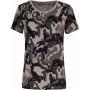 T-shirt camouflage manches courtes femme