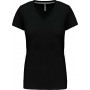 T-shirt femme manches courtes encolure v kariban