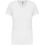 T-shirt femme manches courtes encolure v kariban