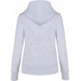 Sweat-shirt zippé à capuche pour femme avec tissu écoresponsable