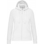 Sweat-shirt zippé capuche femme