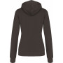 Sweat-shirt capuche contrastée femme