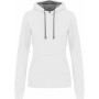 Sweat-shirt capuche contrastée femme