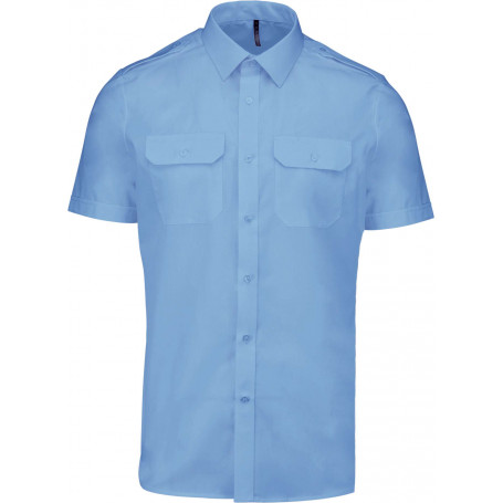 Chemise pilote manches courtes homme